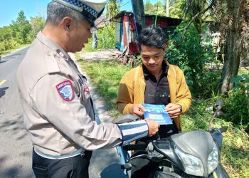 Satlantas Polresta Palangka Raya Edukasi Warga Soal Tertib Lalu Lintas dan Etika Berkendara