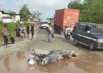 Jalan Poros Trans Kalimantan Pal 18 Kereng Pangi Telan Nyawa Ibu dan Bayi