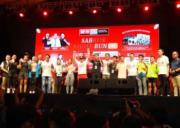 Gubernur Kalteng Lepas Ribuan Peserta Sabrun Night Run 8K Tahun 2025