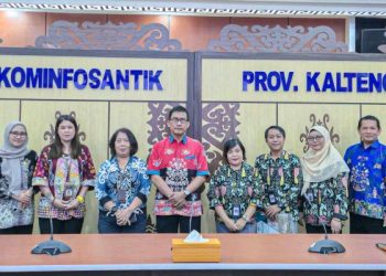 Balai Bahasa Audiensi dengan Diskominfo Kalteng, Dorong Pembinaan Bahasa Negara