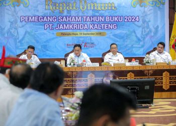 Wagub Edy Pratowo Tekankan Inovasi dan Sinergi dalam RUPS Jamkrida Kalteng