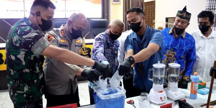 Fraksi PDIP Apresiasi Polres Barut Musnahkan Barbuk Narkoba