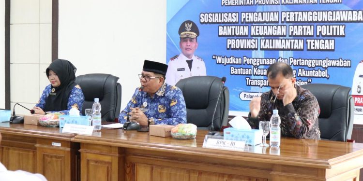 Pemprov Kalteng Tekankan Akuntabilitas dan Transparansi Laporan Keuangan Partai Politik