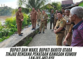 Pemkab Barito Utara Tinjau Lokasi Rencana Penataan Kawasan Perkotaan