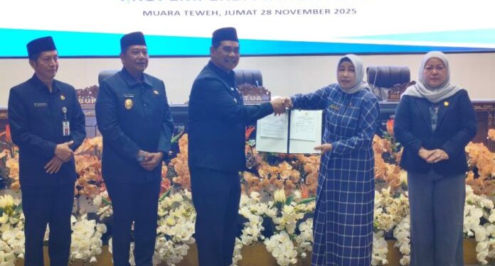 APBD Barito Utara 2026 Disahkan, Total Anggaran Capai Rp3,2 Triliun