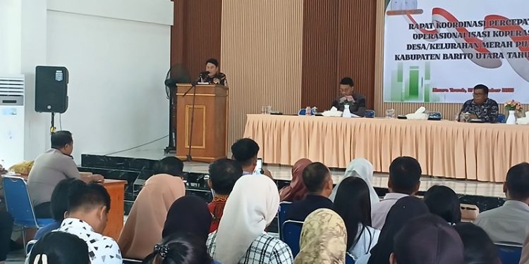 Rakor Koperasi Merah Putih Digelar, Pemkab Barito Utara Dorong Percepatan Operasional Desa
