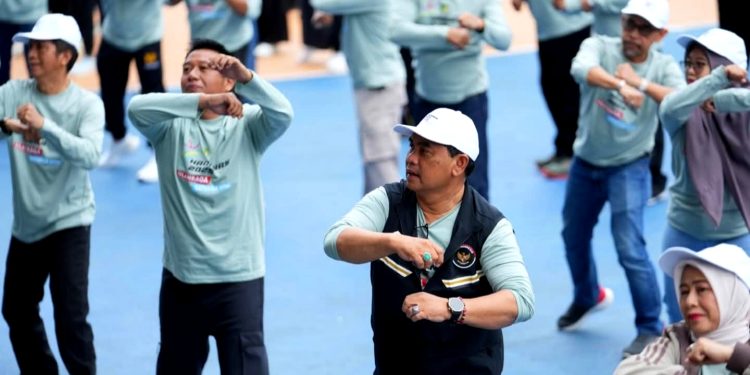 Haornas XLII di Barito Utara: Semarak Senam Massal dan Dorong Budaya Hidup Sehat