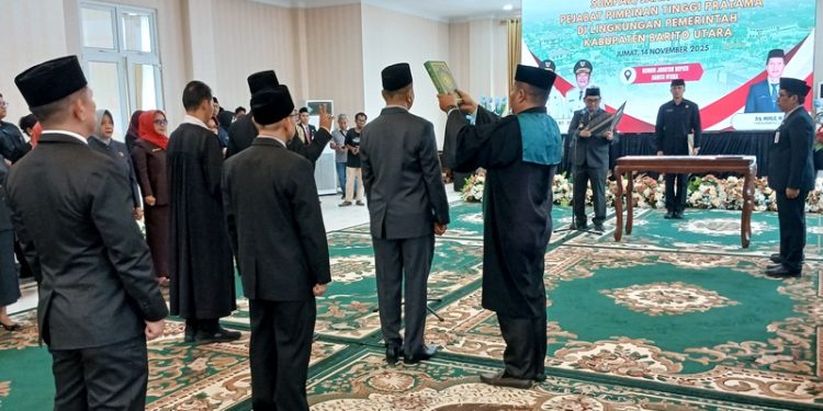 Empat Pejabat Pimpinan Tinggi Pratama Pemkab Barito Utara Resmi Dilantik