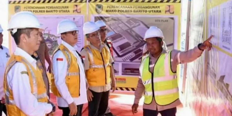 Pj Bupati Resmikan Pemancangan Perdana Mako Polres Barito Utara