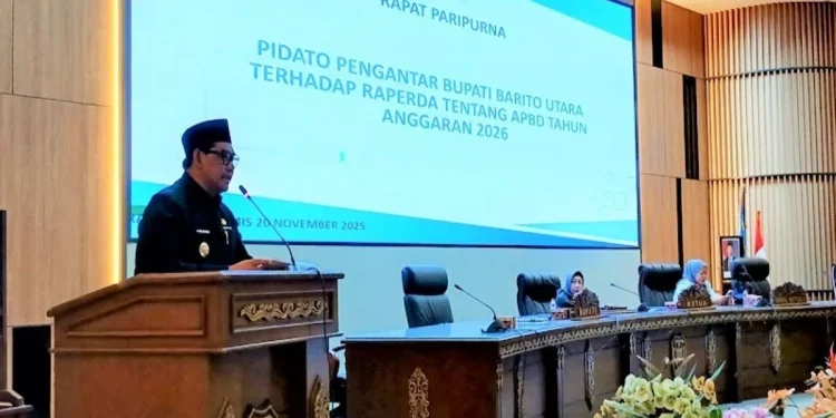 Bupati Barito Utara Sampaikan Rancangan APBD 2026 dengan Pendapatan Rp3,13 Triliun