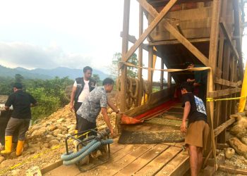 Polres Tanah Laut Tindak Aktivitas Pertambangan Emas Diduga Ilegal