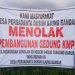Tak Ada Sosialisasi, Pembangunan Gedung KMP di Lapangan Sekolah Diprotes Warga