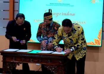 Wagub Kalteng Terima LHP BPK Semester II 2025