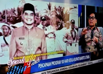 Bupati Barito Utara Paparkan Capaian Awal Program 100 Hari Kerja dan Strategi GASPOL 11–12 di TV Nasional