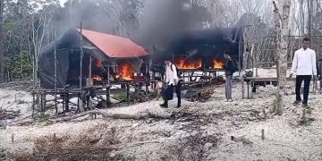Polres Barut Tutup Tambang Emas Ilegal di Belakang SMAN 2 Muara Teweh