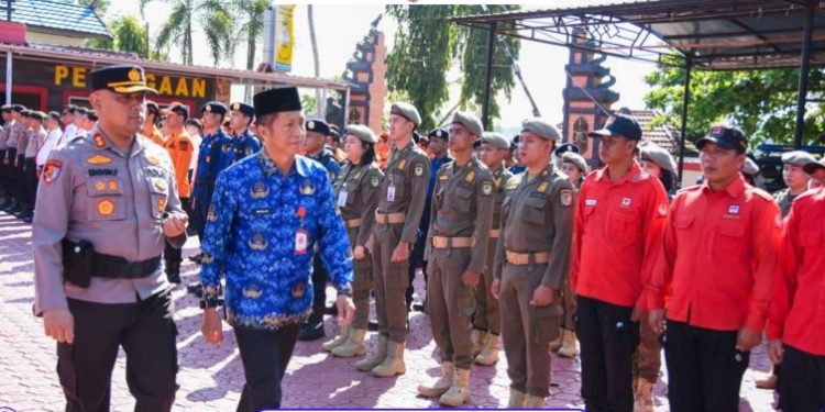 Sekda Barito Utara Hadiri Apel Gelar Pasukan Karhutla di Mapolres