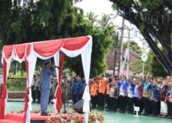 Sekretaris Daerah Barito Utara, Muhlis, pimpin upacara Peringatan Hari Jadi ke-69 Provinsi Kalimantan Tengah 