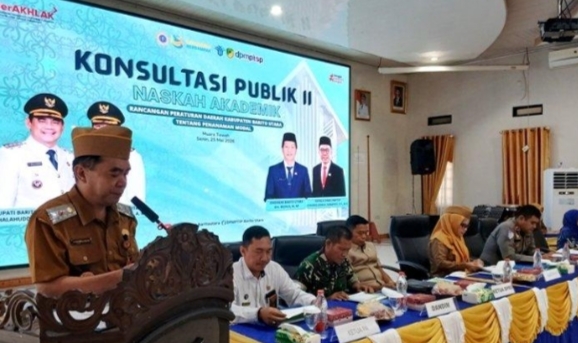 DPMPTSP Barito Utara Gelar Konsultasi Publik II Penyusunan Naskah Akademik dan Raperda Penanaman Modal
