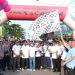 Hadiri HUT Ke-80 Bhayangkara, Bupati H. Shalahuddin Jalan Sehat Bersama di Bundaran Buah