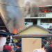 Belasan Rumah Warga dan Sekolah Terbakar di Jalan dr. Murjani Palangka Raya