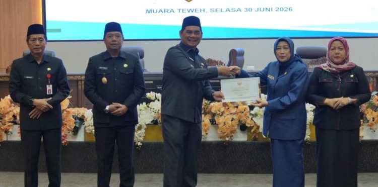 Pemkab Barito Utara Sampaikan Raperda Pertanggungjawaban Pelaksanaan APBD Tahun 2025