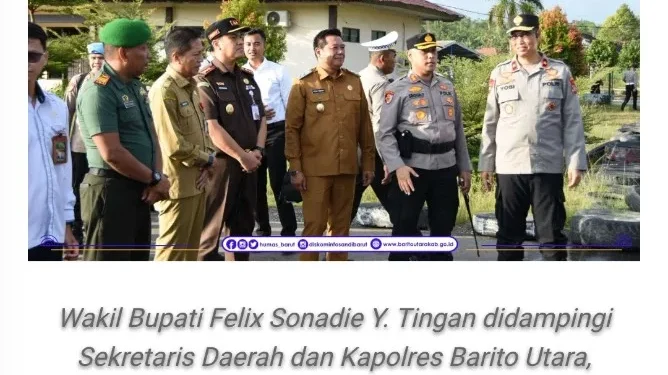 Pemkab Barito Utara Sambut Kunjungan Wakapolda Kalteng, Perkuat Sinergi Keamanan Daerah