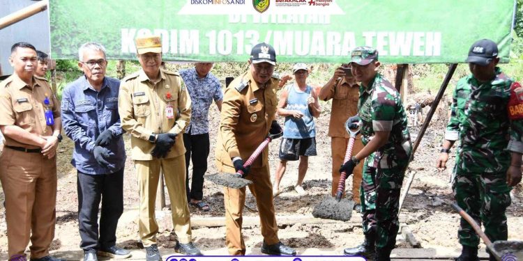 Percepat Konektivitas Desa, Ground Breaking Jembatan Perintis Garuda Desa Liang Buah Dilaksanakan