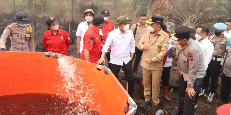 Menhut Raja Juli Tinjau Karhutla di Petuk Katimpun, Tekankan Pencegahan dan Penegakan Hukum