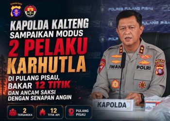 Dua Pelaku Karhutla di Pulang Pisau Ditangkap, Saksi Diancam Senapan Angin