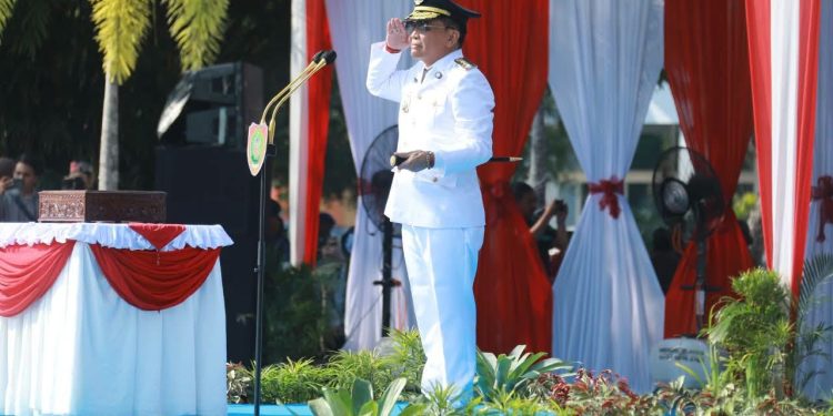 Gubernur Agustiar Sabran Pimpin Upacara HUT Ke-81 Kemerdekaan RI di Kalteng