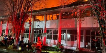 Ruangan Biro Ekonomi hingga Biro Kesra Kantor Gubernur Kalteng Terbakar Dini Hari