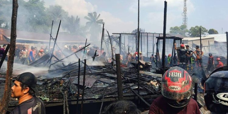 Kebakaran Hebat di Mendawai Palangka Raya, 2 Balita Ditemukan Tewas