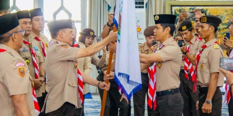 Gubernur Agustiar Sabran Lepas Kontingen Jamnas XII, Tekankan Karakter dan Nama Baik Kalteng
