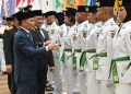 Gubernur Agustiar Sabran Kukuhkan 54 Paskibraka Kalteng 2026