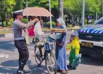 Satlantas Polresta Palangka Raya Rutin Tebar Kepedulian Lewat Program 1 Hari 1 Kebaikan